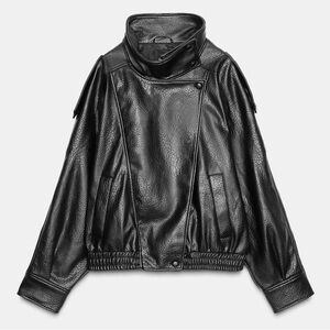 Zara FAUX LEATHER JACKET